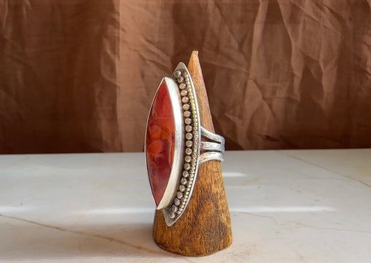 Brecciated Polychrome Jasper Ring