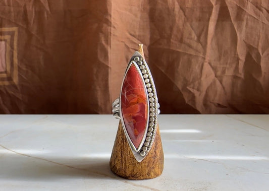 Brecciated Polychrome Jasper Ring